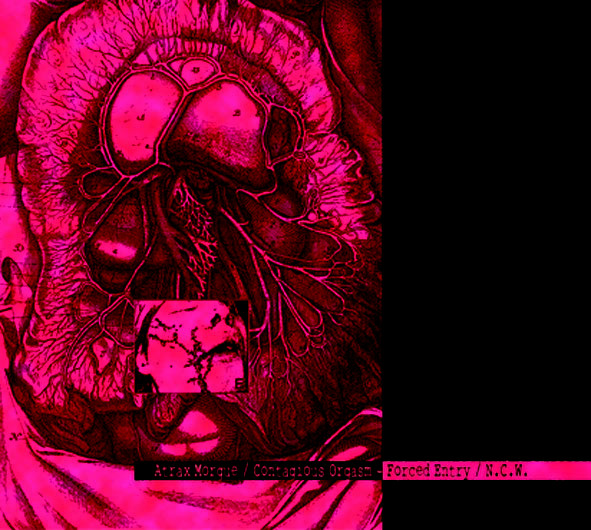 ATRAX MORGUE / CONTAGIOUS ORGASM – Forced Entry / N.C.W. CD